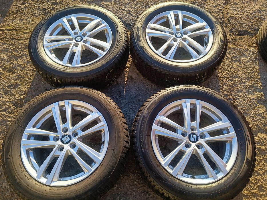 5x100 Felgi Aluminiowe Alufelgi 16 koła Zimowe Zima VW T-Cross Taigo  GOLF IV 4 BORA NEW BEETLE POLO FOX SKODA KAMIQ SCALA SEAT ARONA Leon I AUDI A3 8L TT fabia roomster praktik Ibiza ARONA TOLEDO II IV Cordoba Legnica ALU-RAD 205/60 7mm