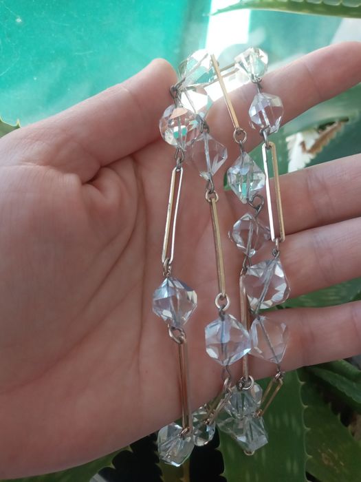 Гірський кришталь,вінтажне кольє