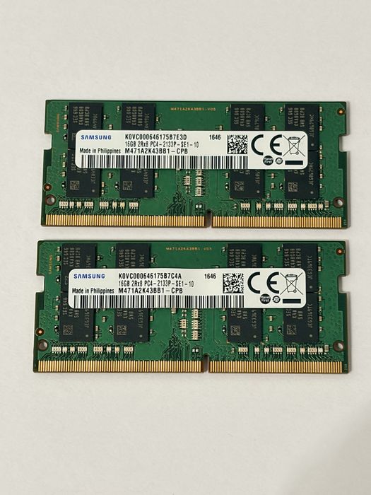 Samsung 32GB (2x16GB) DDR4 SODIMM 2133MHz M471A2K43BB1 -CPB