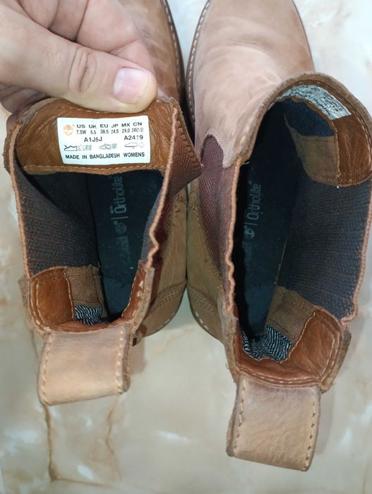 Идеальные Челси Timberland 38р Нубук Желтые Ботинки (стелька 25см)