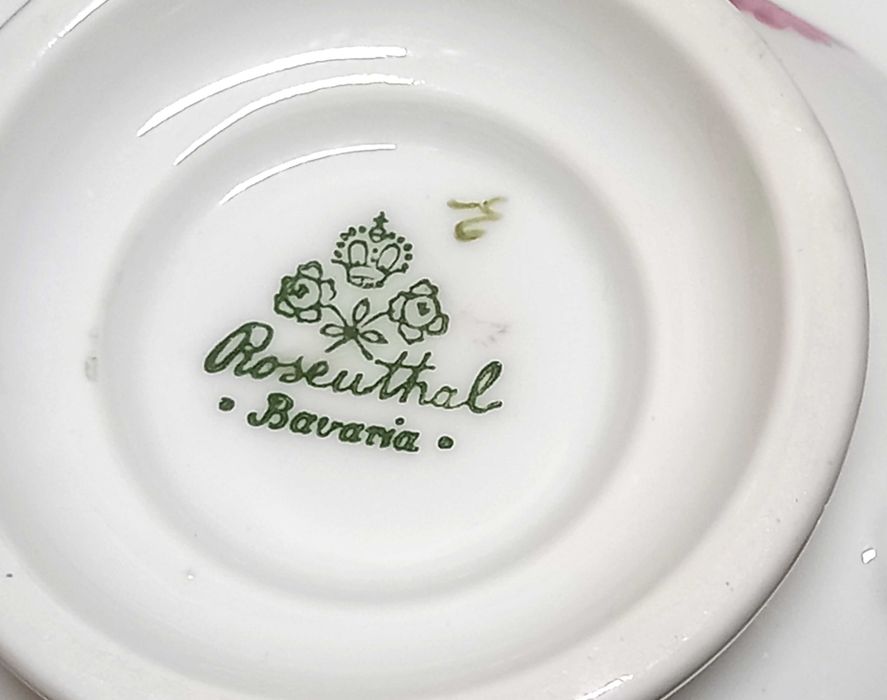 Zestaw śniadaniowy, herbata ( 200ml), Rosenthal Perlrand