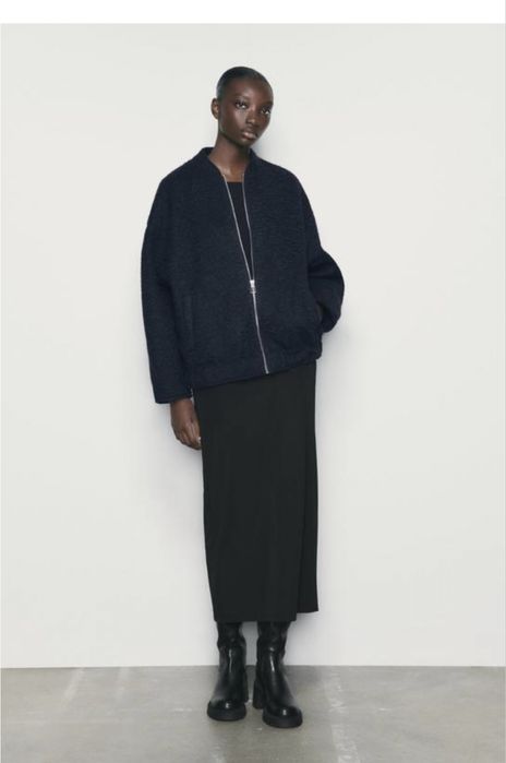 Бомбер Zara букле M L
