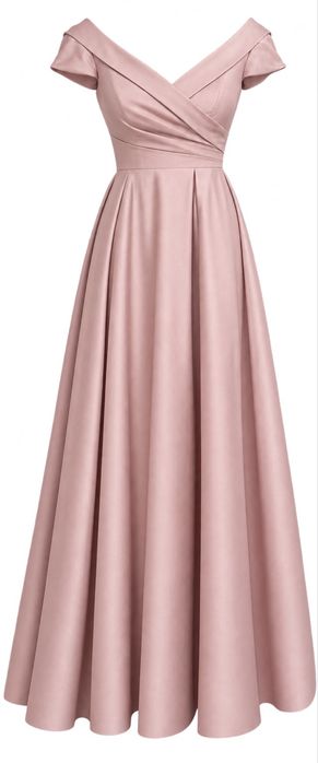 Sukienka Lorena Maxi różowa połyskująca r.44