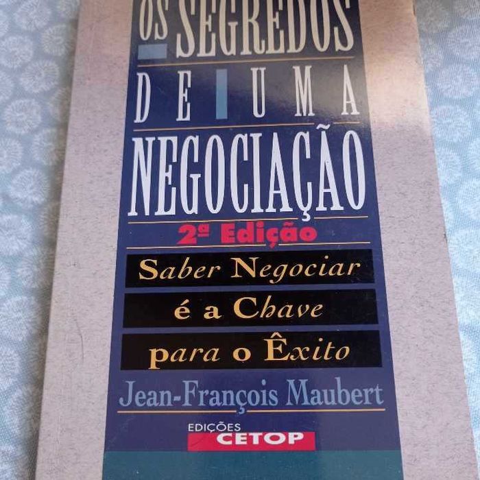 vendo livro Os segredos de uma negociação