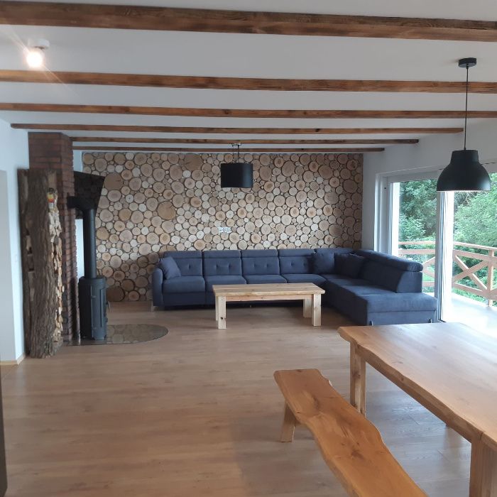 Dom na Mazurach przy jeziorze z Basenem Dłużec,Mikołajki, Mrągowo