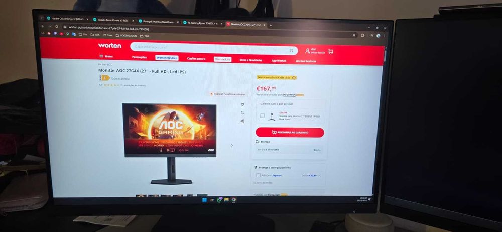 PC Gaming RTX 3070 + Ryzen 5600X | 1TB SSD | Excelente estado | SETUP COMPLETO