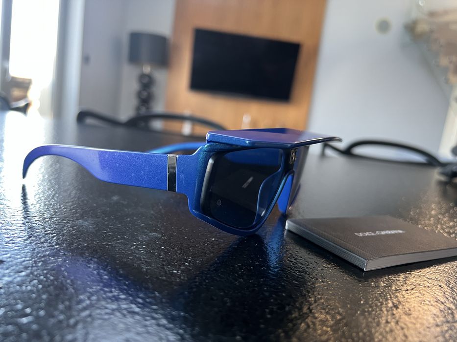 Okulary przeciwsłoneczne Dolce & Gabbana Blue Metallic