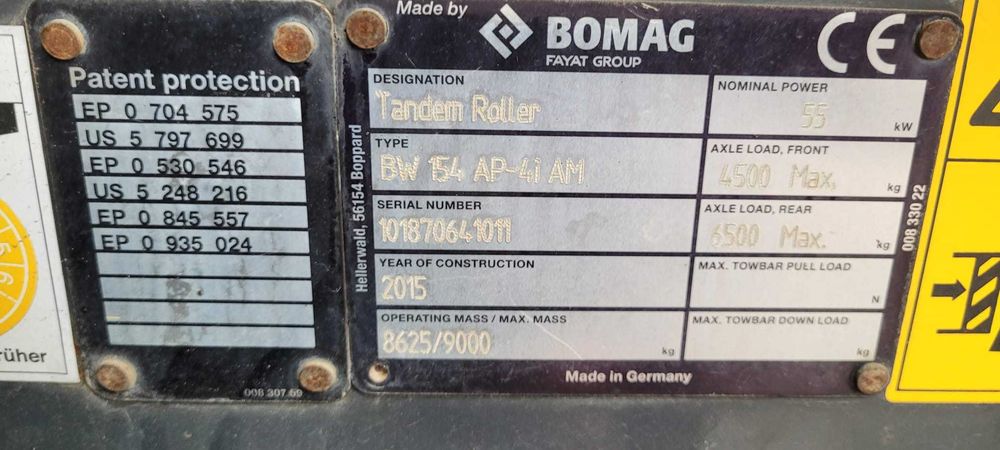 Sprzedam Walca drogowego Bomag BW 154
