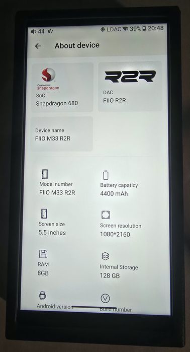 Vendo FIIO M33 R2R Com garantia