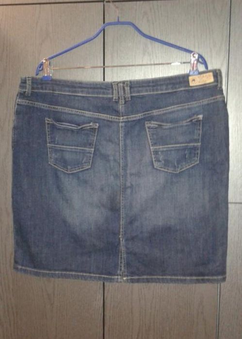Юбка карандаш джинсовая m&s  uk 20