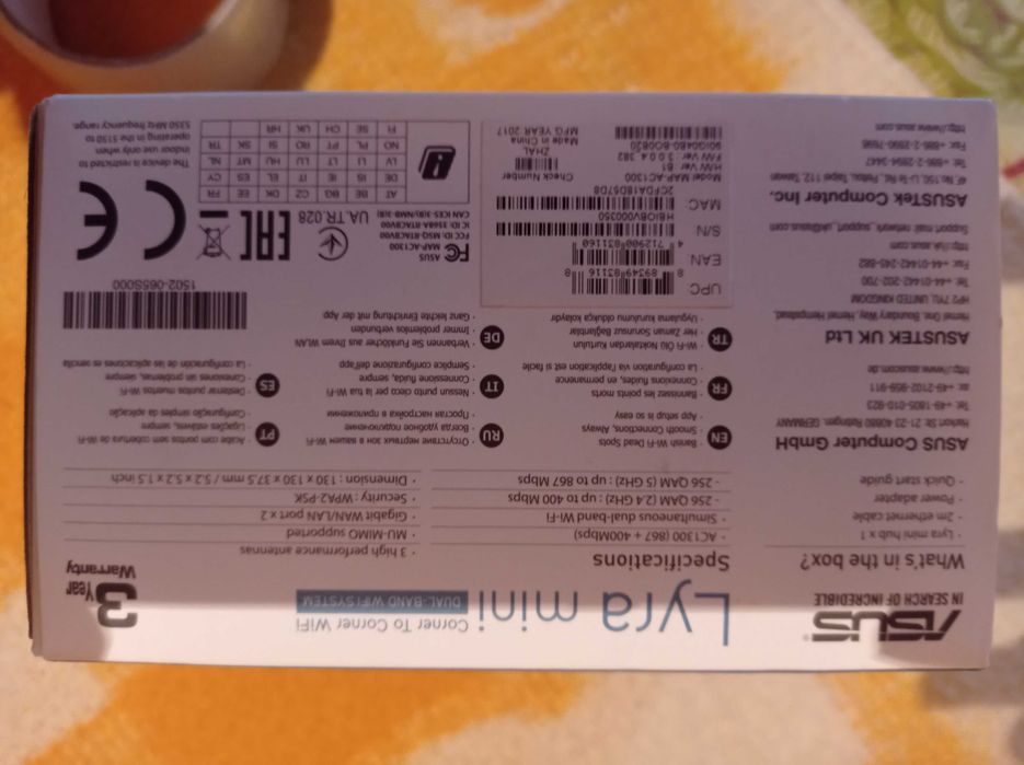 Беспроводная система Wi-Fi Asus Lura Mini MAP-AC1300 1 ШТ.