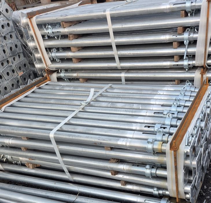 NOWE Stemple budowlane metalowe podpory sztyce Szalunki stropowe Doki