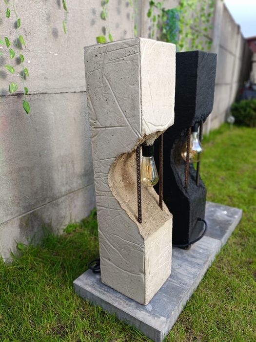 Lampa betonowa typu loft