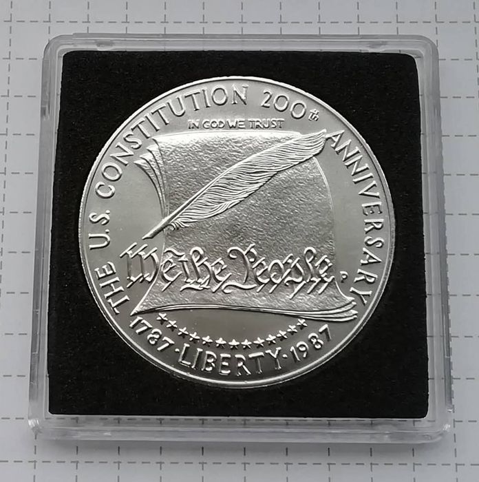США 1 долар 1987р. СРІБЛО. 200 років Конституції.