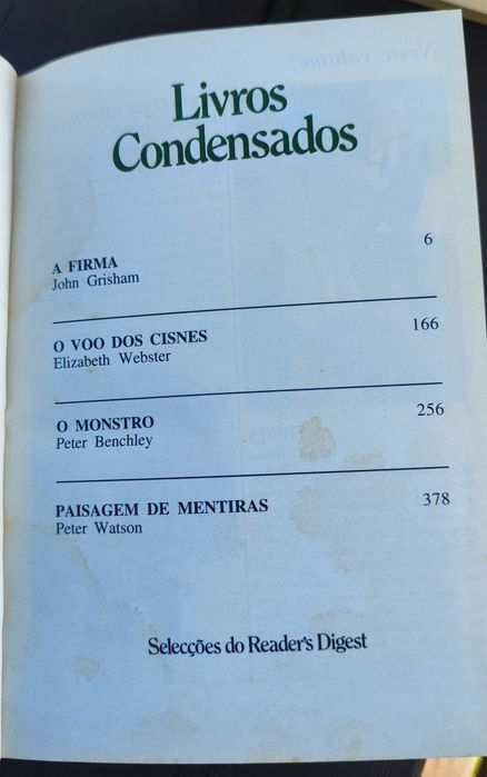 Livros condensados Reader's Digest