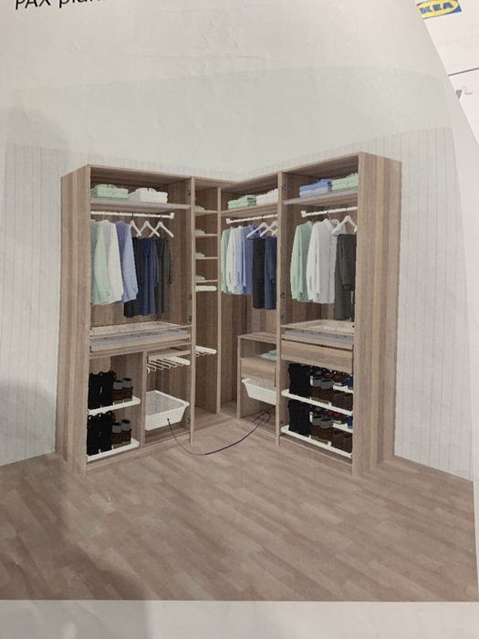 Szafa PAX (Ikea) z akcesorami - 210x180cm dl // 235cm wys // 58cm gl