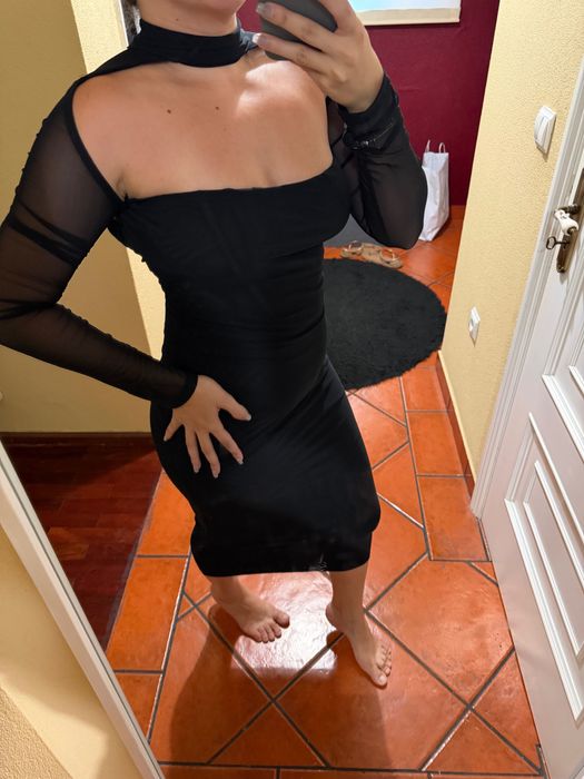 Vestido preto novo para jantares,festas,