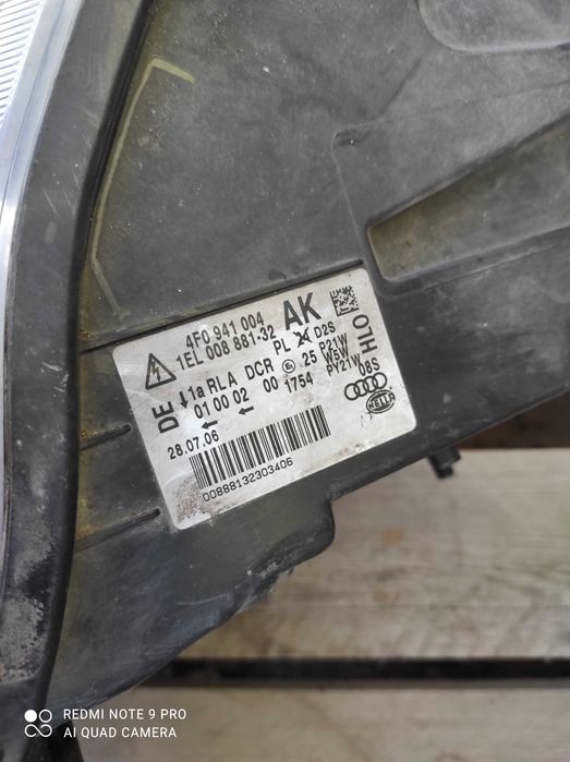 Audi A6 C6 lampy przednie Bi-xenon Europa gwarancja ladne