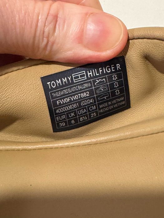 Жіночі туфлі балетки Tommy Hilfiger ELASTIC BALLERINA, 39р.