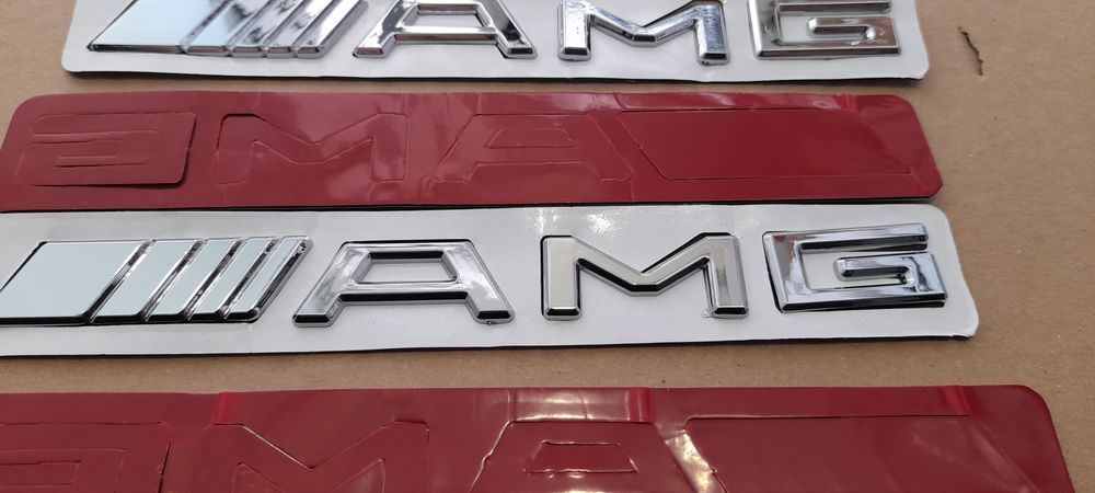 Emblemas AMG Para a Mala Com Aplique 3M Profissional Incluídos NOVOS
