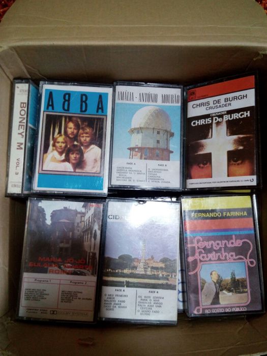 Cassetes de áudio antigas