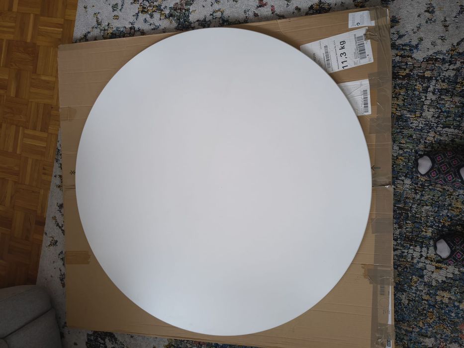 Blat do stołu biały mat Ikea