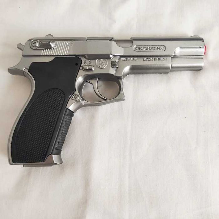 Pistola de policia metal de fulminantes 8 tiros