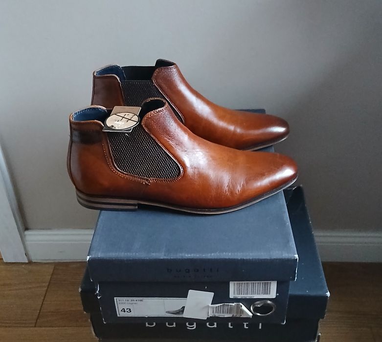 -40% Sztyblety skórzane Bugatti. R. 43.