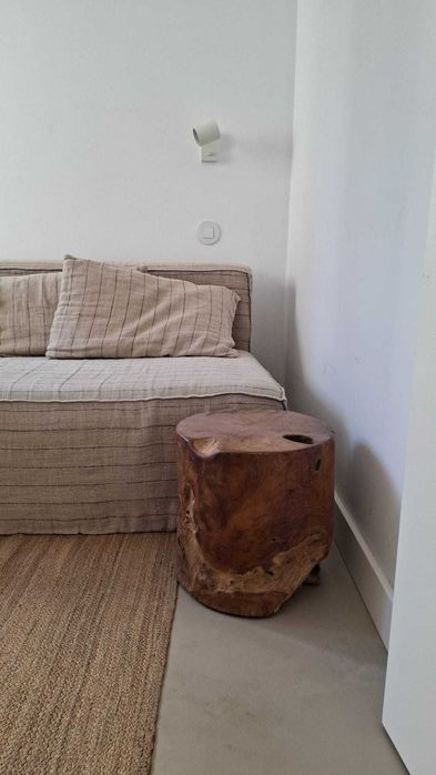 Sofa 2m x 1m 100% linho, como novo/ 100% linen, as new