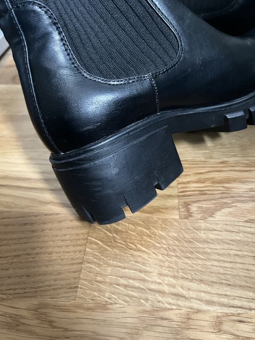 Botki czarne obcas rozmiar 39