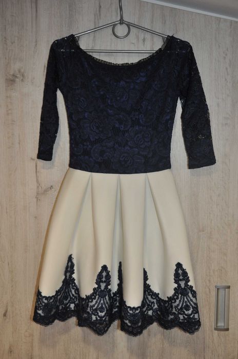 Sukienka koktajlowa Urszula Szyk r.34 elegancka, wesele, okazje