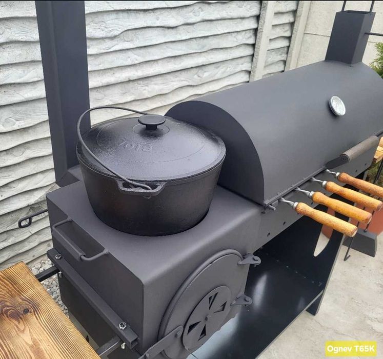 • 5мм • Якісний Мангал На Роки! Усилений! Барбекю Гриль Піч Під Казан