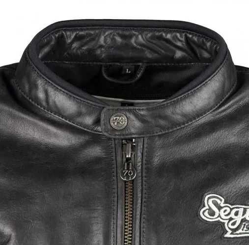 Мотокуртка SEGURA шкіра PATCH black M (Франція)