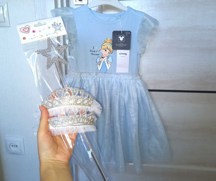 Сукня костюм плаття новорічне Попелюшка корона паличка 3-4-5 років