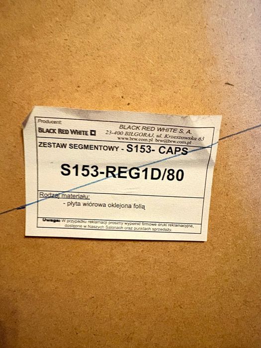 Szafa CAPS Black Red White