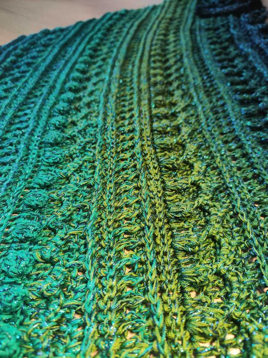 Chusta ręcznie szydełkowana handmade