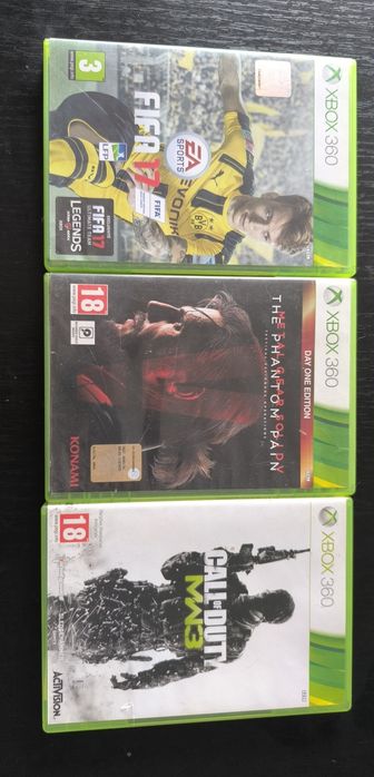 Metal gear solid 5/Call of duty modern warfare 3/Fifa 17 Xbox 360