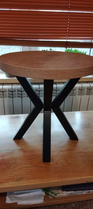 Stolik kawowy loft okragły