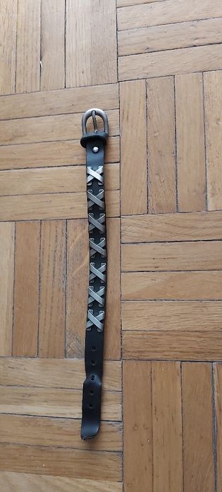 Bransoletka męska skórzana