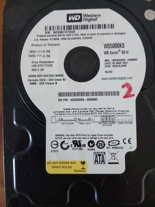Armazenamento 500 GB para pc