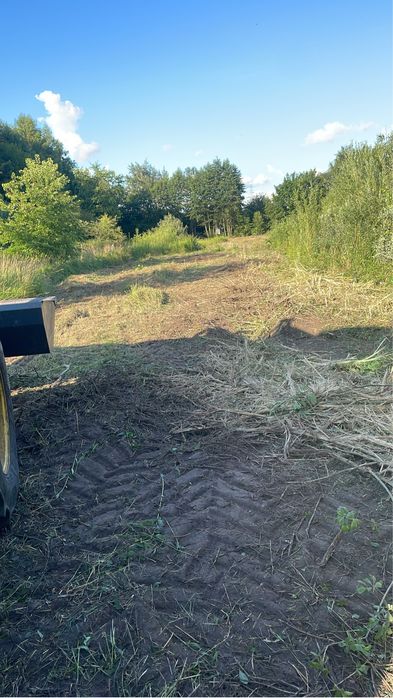 Usługi mulczerem leśnym powierzchniowym, prace melioracyjne koparka 8T