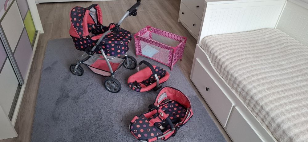 Wózek dla lalki 3w1 CHIC
