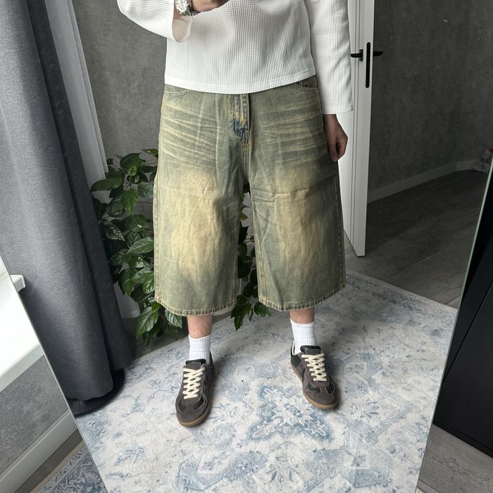 Baggy vintage jeans jorts shorts y2k sk8 широкі оверсайз racer
