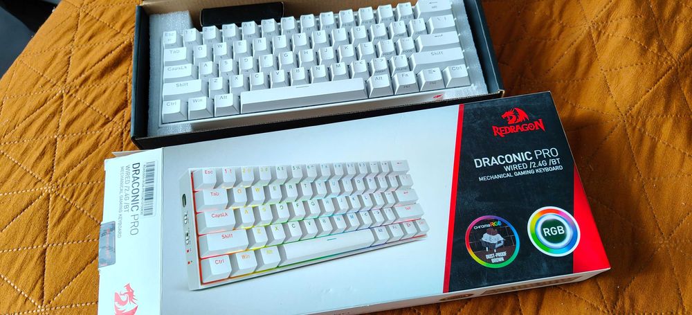 Klawiatura REDRAGON K530 Draconic Pro RGB Hot Swap Outemu Brown Switch Biały