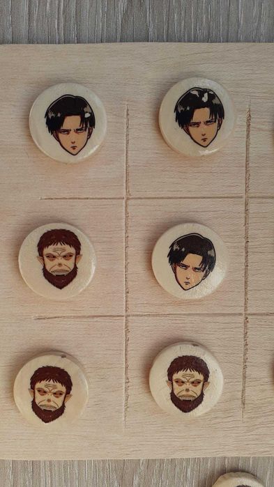 Tic-Tac-Toe Game: Attack on Titan – New Handmade Levi Ackerman64584877996931122