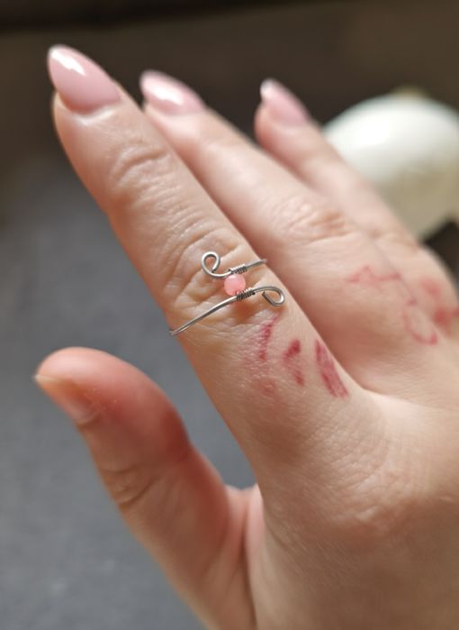 Ręcznie robiony pierścionek handmade