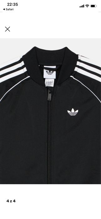 Dres spodnie i bluza na suwak Adidas oryginals czarny  s 36