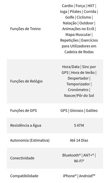 Smartwatch Garmin Venu 3 - Preto