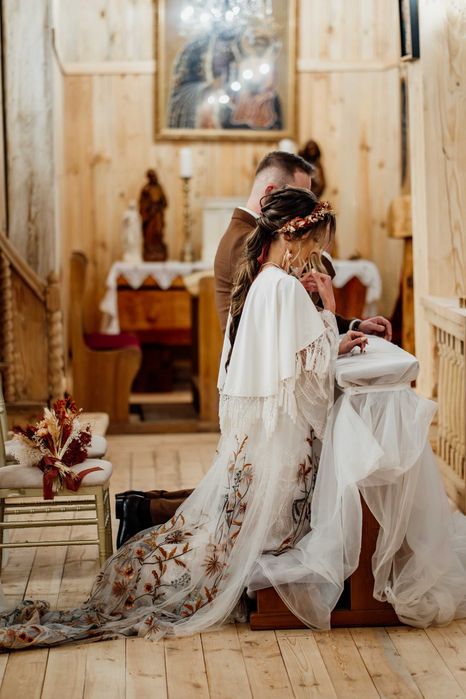 Suknia ślubna w stylu BOHO 3w1