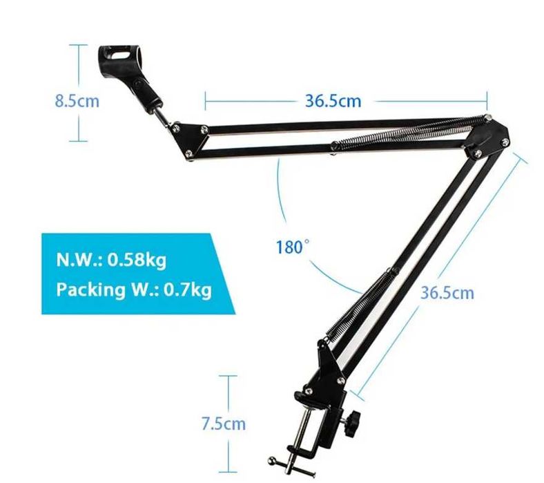 Розпродаж!! Настільний тримач для мікрофона стійка-пантограф